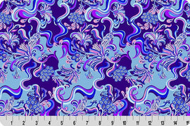Wanderlust Paisley Quilting Cuddle Blue || Wanderlust Blue Collection || Shannon Fabrics Quilting Cuddle