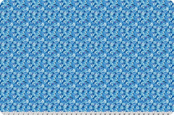 Wanderlust Daisies Quilting Cuddle® Blue || Wanderlust Blue Collection || Shannon Fabrics Quilting Cuddle