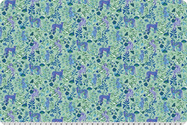 Wanderlust Big Cats Quilting Cuddle Blue || Wanderlust Blue Collection || Shannon Fabrics Quilting Cuddle
