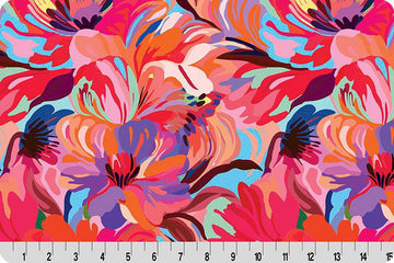 Wanderlust Florals Quilting Cuddle Pink || Wanderlust Pink Collection || Shannon Fabrics Quilting Cuddle