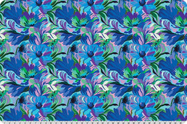 Wanderlust Florals Quilting Cuddle Blue || Wanderlust Blue Collection || Shannon Fabrics Quilting Cuddle