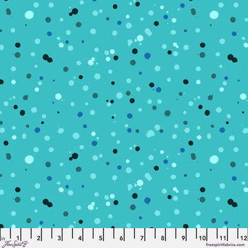 Drops - Peacock | Hue by Giucy Giuce FreeSpirit | Quilting Cotton 44" Wide Premium Fabric