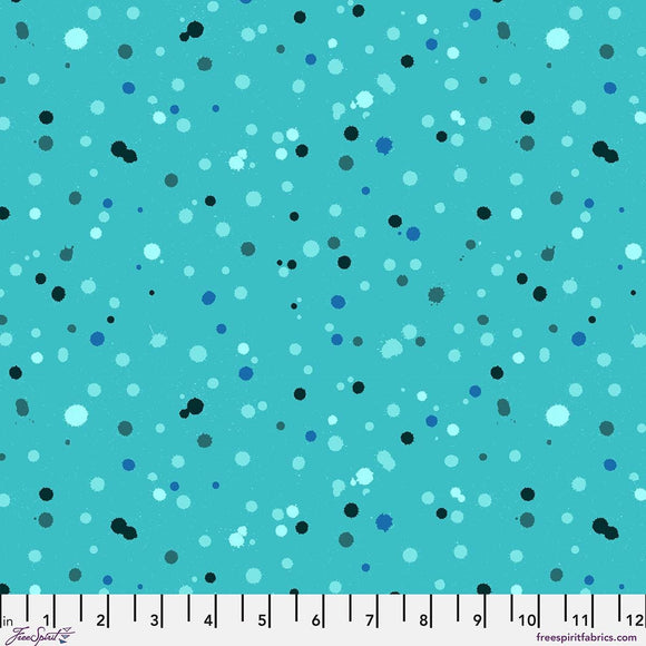 Drops - Peacock | Hue by Giucy Giuce FreeSpirit | Quilting Cotton 44" Wide Premium Fabric