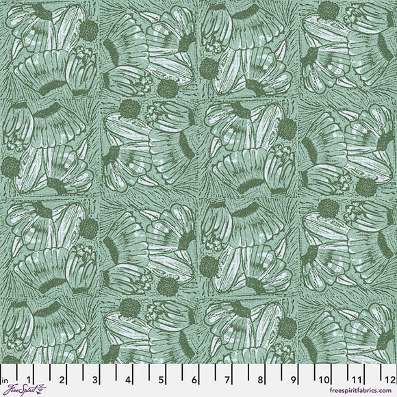 Pandanus Pods - Mint | Desert Oasis by Denise Burkitt | FreeSpirit Fabrics | Quilting Cotton 44" Wide Premium Fabric