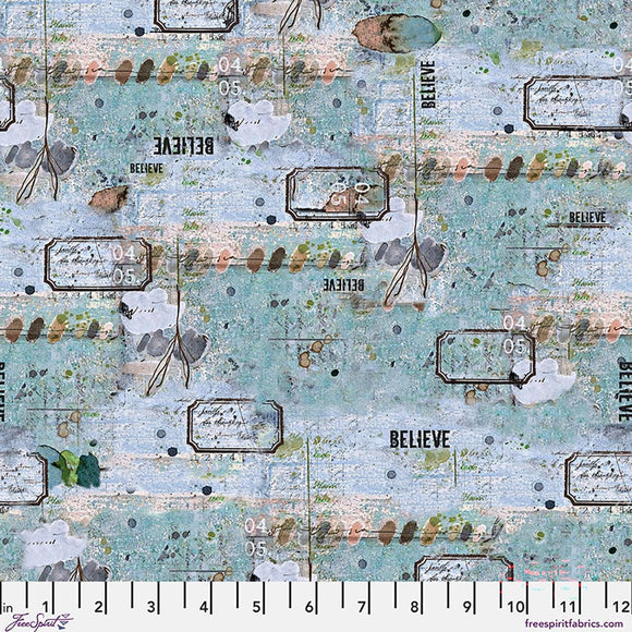 Believe - Sky || One Layer Away || Seth Apter || FreeSpirit Fabrics