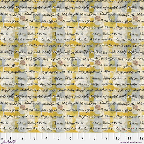 Asemic - Butter || One Layer Away || Seth Apter || FreeSpirit Fabrics