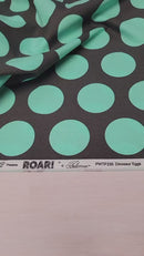 Tula Pink ROAR! || Dinosaur Eggs - Storm (2 1/4" wide "Eggs") || Quilting Cotton