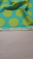 Tula Pink ROAR! || Dinosaur Eggs - Mint (2 1/4" wide "Eggs") || Quilting Cotton