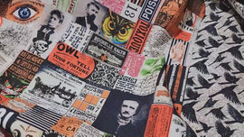 Tim Holtz Canvas || Haunted - Multi || Frightful || Free Spirit  || Modern Fabric