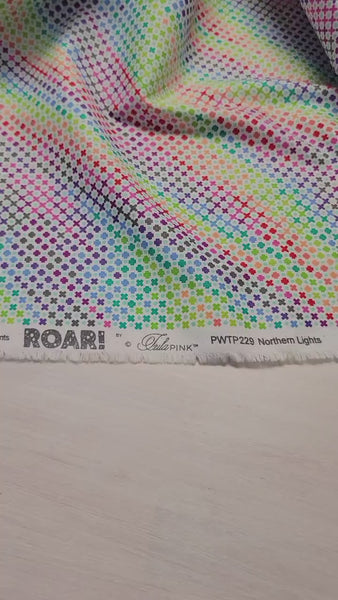 Tula Pink ROAR! || Northern Lights - Mint || Quilting Cotton