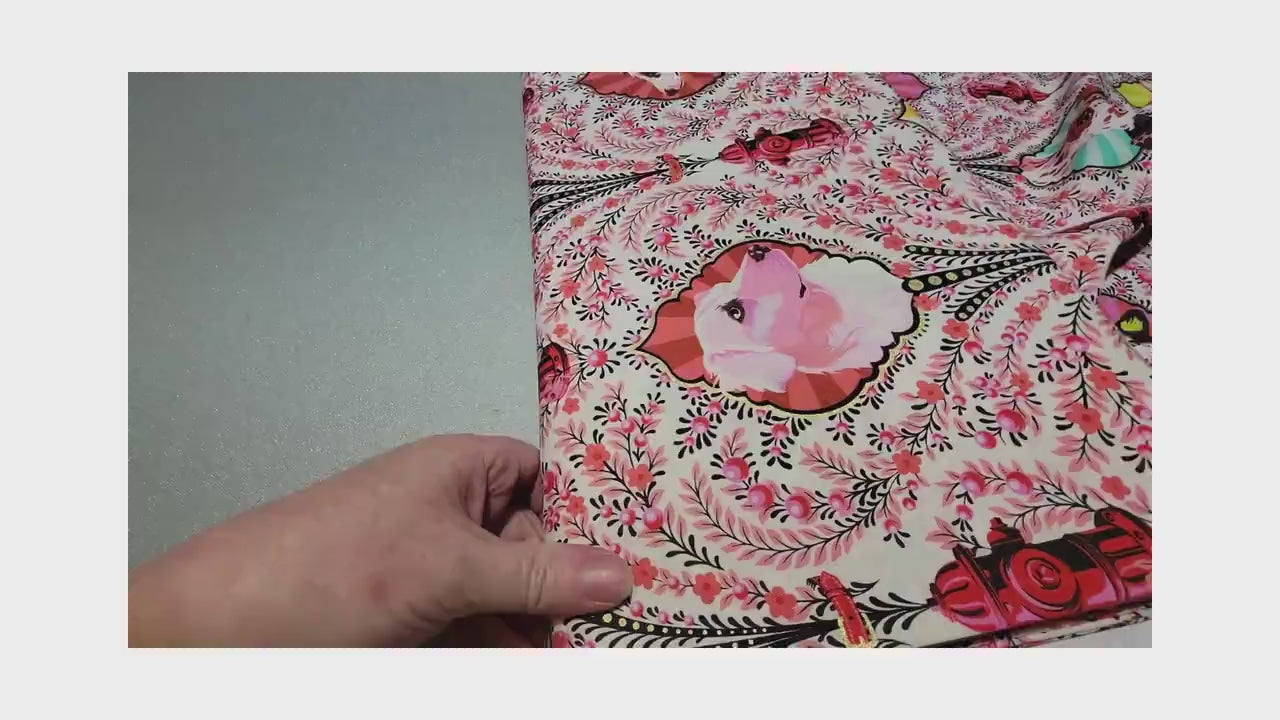 Tula Pink - Puppy Dog Eyes - Blossom - Besties from Free Spirit Fabrics