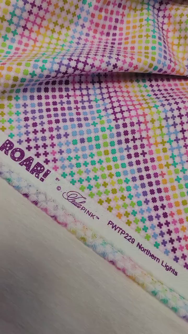 Tula Pink ROAR! || Northern Lights - Blush || Quilting Cotton