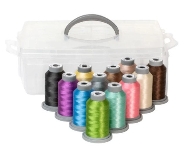 Spring Showers Thread Kit for Kimberbell Designs Glide Fil-tec Kit of 12  Spools in a Carry Case 