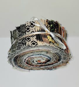 Tim Holtz || Multi-Collection - 42-piece, 2 1/2" Design Roll - Abandoned / Monocrome  || Free Spirit || Tim Holtz