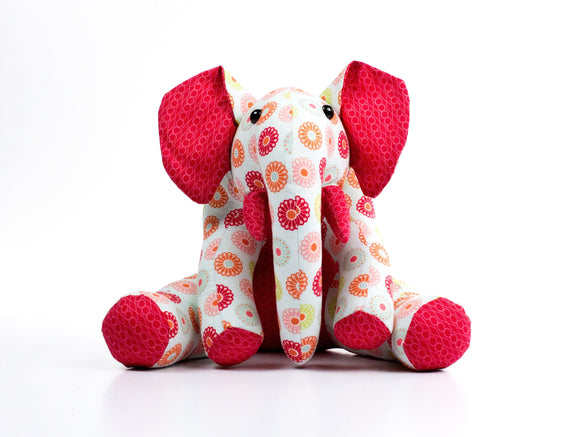 Ellie Elephant - Funky Friends Stuffed Animal Pattern