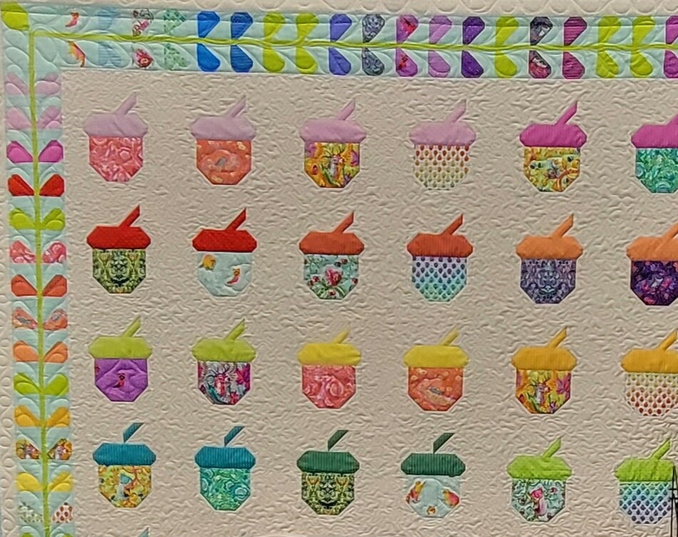 Tula Pink Quilt Kit - Tiny Beasts - Nutty - Free Spirit Fabric - Fussy Cut