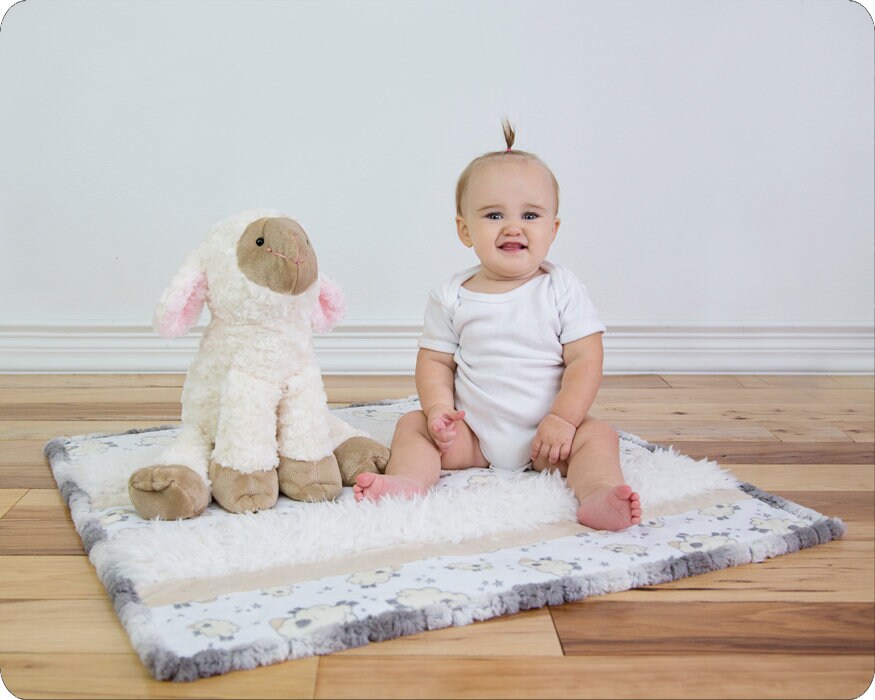 Cuddle® Kit - Wee One - Love Ewe || Minky Baby Blanket || Shower Gift