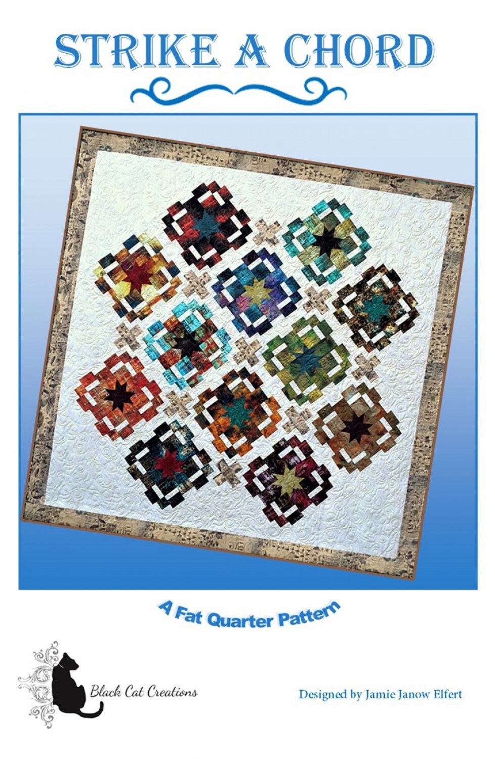 Strike a Chord || Quilt Pattern || Fat Quarter Friendly || On-Point