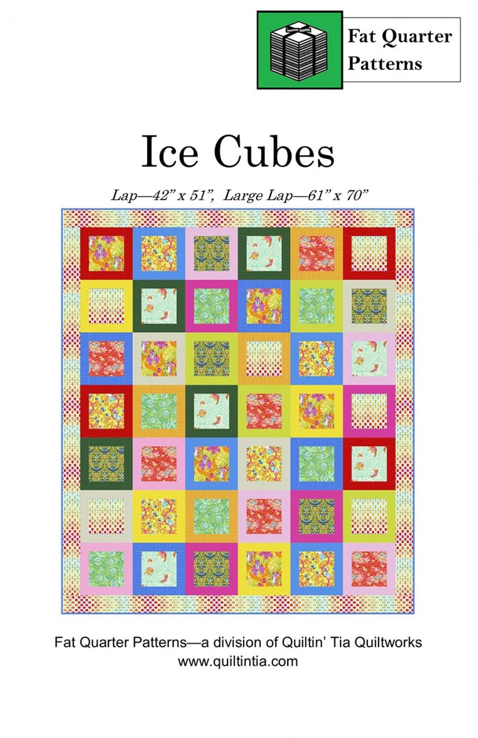 Ice Cubes Quilt Pattern || Fat Quarter Friendly