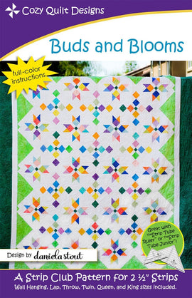 Buds and Bloom || Cozy Quilt Pattern || Strip Club || Jelly Roll and Fat Quarter Friendly