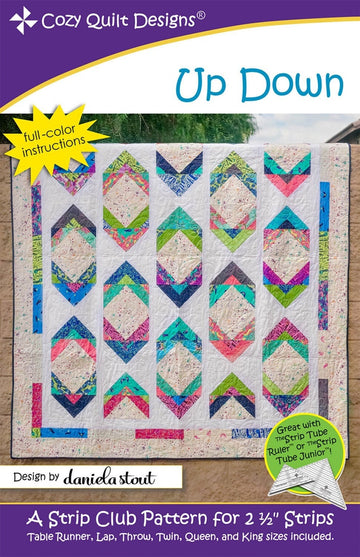 Up Down || Cozy Quilt Pattern || Strip Club || Jelly Roll and Fat Quarter Friendly
