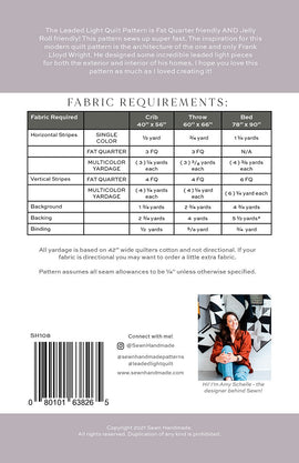 Leaded Light Quilt Pattern || Jelly Roll and Fat Quarter Friendly