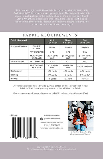 Leaded Light Quilt Pattern || Jelly Roll and Fat Quarter Friendly