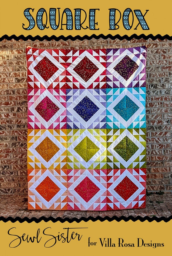 Square Box || Villa Rosa Designs || Fat Quarter Friendly