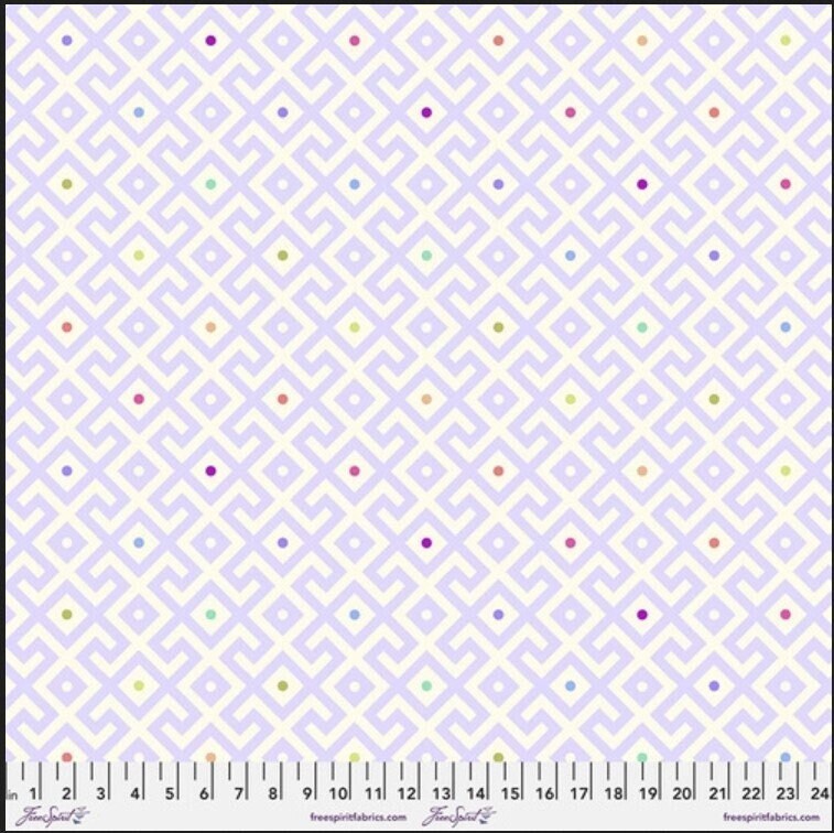 108" Mama Geo - Dusk || Moon Garden Tula Pink || Wide Back || Quilt Backing || Maze || Large Scale