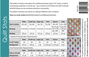 Jelly Roll Waves || Quilt Pattern || Pre-Cut Friendly