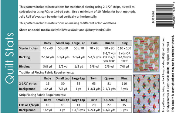 Jelly Roll Waves || Quilt Pattern || Pre-Cut Friendly