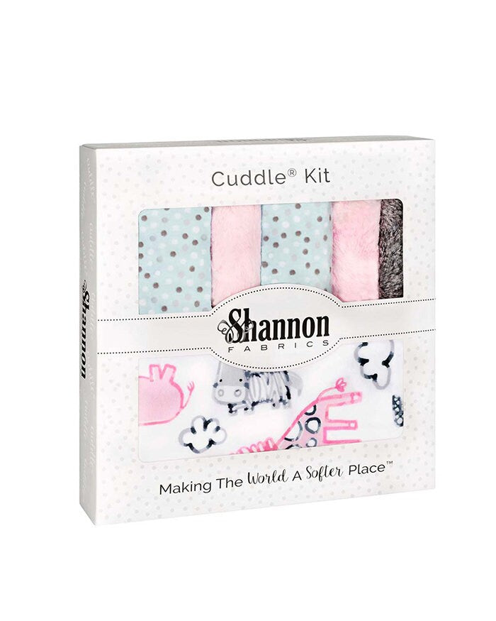 Cuddle® Kit - Wee One - Lion Around Pink || Minky Baby Blanket || Shower Gift