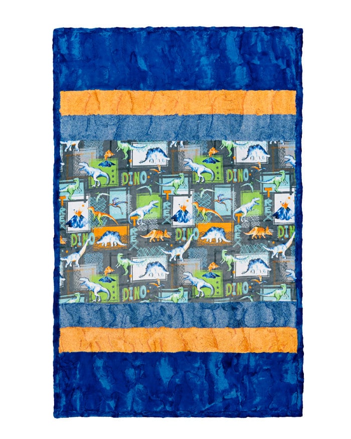 Cuddle® Kit - Picture Perfect - Rawrsome! Royal || Minky Blanket || Shower Gift