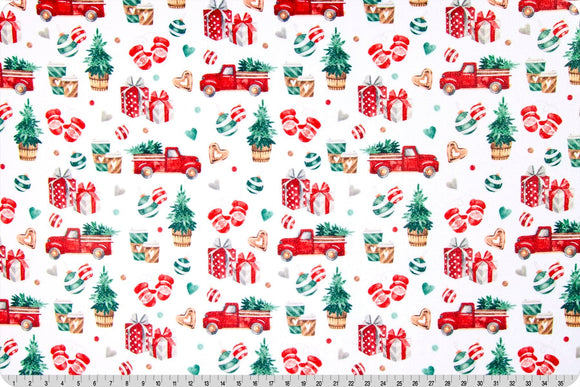 Cuddle Two-Sided || Trucks Cloud Cuddle Multi || Shannon Fabrics