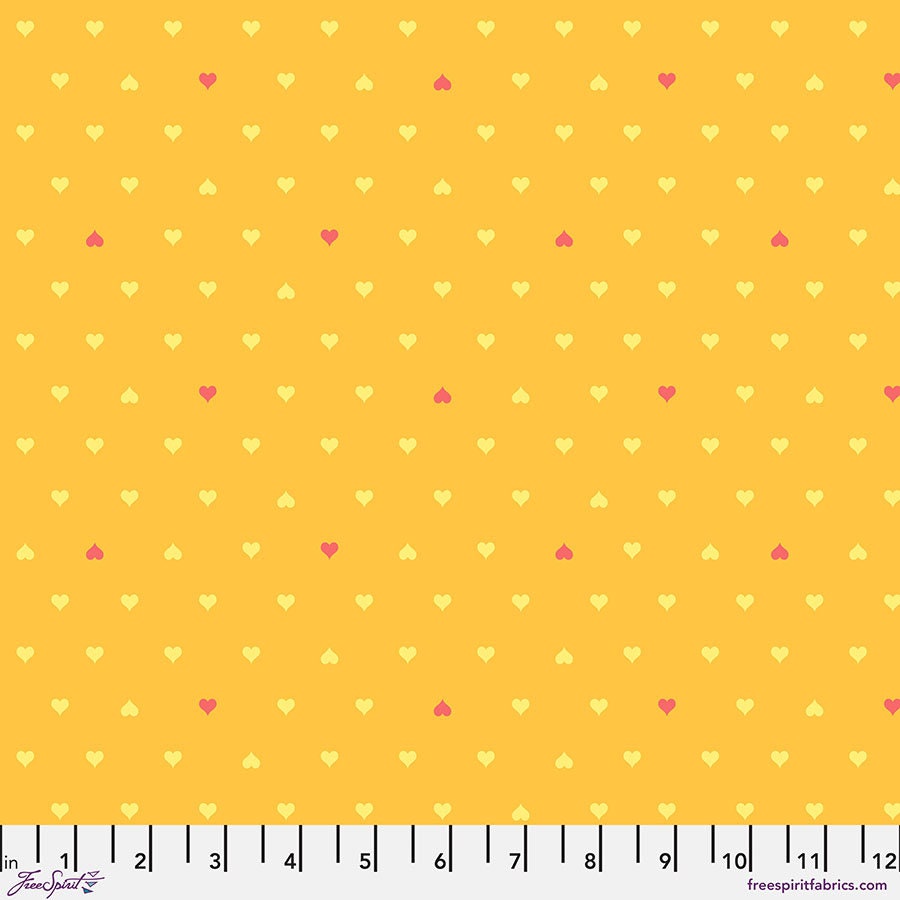 Tula Pink - Unconditional Love - Buttercup - Besties from Free Spirit Fabrics